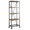 Millwood 26" 5 Shelf Metal Bookcase In Pine - Lexicon -Furniture Store GUEST 1d908a75 b79e 44e6 9c3f 556a91e0f7a3