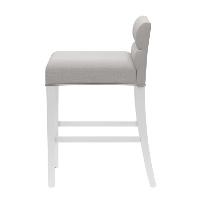 27" Desco Wood Upholstered Counter Height Barstool White - Hillsdale Furniture 8 27" Desco Wood Upholstered Counter Height Barstool White - Hillsdale Furniture - Image 6