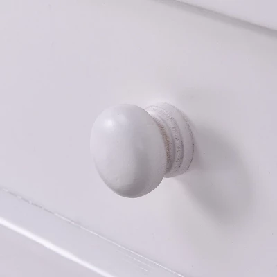 Costway 2PCS Night Stand 3 Tiers 1 Drawer Bedside End Table Organizer Wood W/2 Baskets 9 Costway 2PCS Night Stand 3 Tiers 1 Drawer Bedside End Table Organizer Wood W/2 Baskets - Image 7