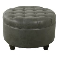 Large Tufted Round Storage Ottoman - HomePop -Furniture Store GUEST 1f038d15 3e2d 4eb5 b733 aa543af2ee3b