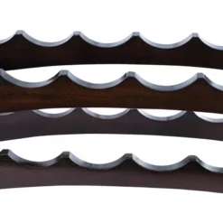 BIRDROCK HOME Stackable Wood Bottle Rack - 2 Wooden Wave Bars - Set Of 2-12 Bottle - Espresso -Furniture Store GUEST 1f5bdec5 2114 4af1 a4d5 91e0d11a0bae