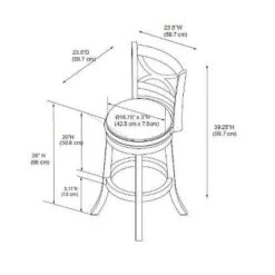 24" Powell Company Winslow Swivel Counter Height Barstool Cream - Powell Company -Furniture Store GUEST 1f61cfa2 c838 4bba a7f6 5bc65d8e485a