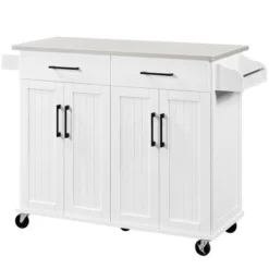 Yaheetech Large Kitchen Cart Kitchen Island On Wheels With Stainless Steel Countertop 19 Yaheetech Large Kitchen Cart Kitchen Island On Wheels With Stainless Steel Countertop -Furniture Store GUEST 200919cd bee4 4dc1 8ced a5d974a15111