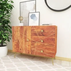 Modern Metal Buffet Brown - Olivia & May 26 Modern Metal Buffet Brown - Olivia & May -Furniture Store GUEST 202b573a a0e9 4a40 84cf afa3af25df21