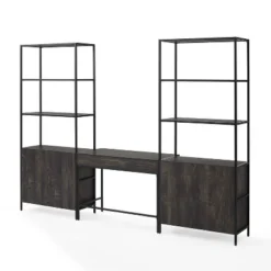 3pc Jacobsen Desk And Large Etagere Set Brown Ash - Crosley 26 3pc Jacobsen Desk And Large Etagere Set Brown Ash - Crosley -Furniture Store GUEST 2077d939 de2a 4116 9129 75d801e433cc