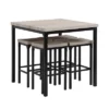 36" Counter Height Dining Table And Stool Set Gray/Black - The Urban Port -Furniture Store GUEST 226fa816 a13f 4c30 b093 a702dd92c6ff