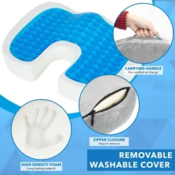 Mount-It! ErgoActive Cooling Gel Seat Cushion -Furniture Store GUEST 22e507e3 d3ae 48bb ae47 72788c268758