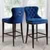 30" Monet Tufted Velvet Barstool Blue - Abbyson Living -Furniture Store GUEST 23581479 796f 4ea2 8005 37adccf0ef4b