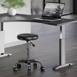 Clark Adjustable Height Swivel Bar Stool With Cushion Black - Winsome -Furniture Store GUEST 2395aeae 18c0 494d a49f f8b2614c420a