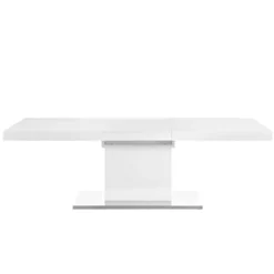 Vector Extendable Dining Table White Silver - Modway 12 Vector Extendable Dining Table White Silver - Modway -Furniture Store GUEST 23d5f3fd 45f6 407d 83a0 b1f322bce8ae