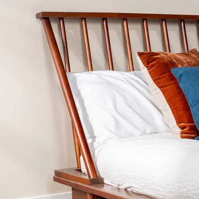 Boho Solid Wood Spindle Platform Bed - Saracina Home 5 Boho Solid Wood Spindle Platform Bed - Saracina Home - Image 3