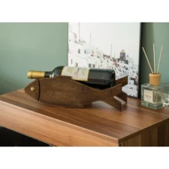 Vintiquewise Wooden Fish Shaped Vintage Decorative Single Bottle Wine Holder 9 Vintiquewise Wooden Fish Shaped Vintage Decorative Single Bottle Wine Holder -Furniture Store GUEST 25f6b8a6 dbf9 4ac5 b543 0ef445fa8840