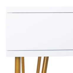 Pine Two Drawer Desk - White/Gold - Safavieh -Furniture Store GUEST 26793570 a289 43dc a234 214fc47941cc