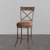 Compton Swivel Counter Height Barstool Brown - Hillsdale Furniture