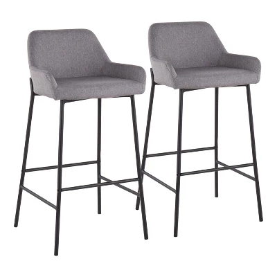 Set Of 2 Daniella Metal Polyester Barstool - LumiSource 13 Set Of 2 Daniella Metal Polyester Barstool - LumiSource - Image 11