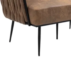 Modern Accent Metal Frame Tufted Sofa With Arms - ModernLuxe -Furniture Store GUEST 28932c08 188d 46e6 af70 91b99b4c7c2d