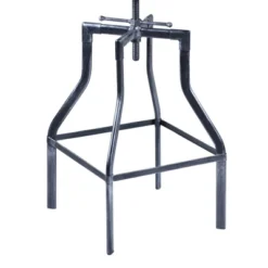 Eagleswood Adjustable Industrial Barstool Gray/Pine - Armen Living -Furniture Store GUEST 28a4bbff d276 434e 87de 7ba72b7e3fca