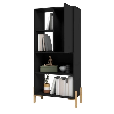 60.43" Bowery 5 Shelf Bookshelf - Manhattan Comfort 4 60.43" Bowery 5 Shelf Bookshelf - Manhattan Comfort - Image 2