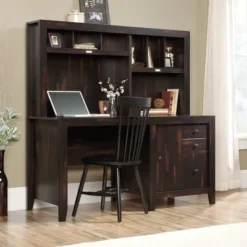 Dakota Pass Computer Desk With Hutch Light Brown - Sauder -Furniture Store GUEST 2a00a15b 5a51 435a bcf3 8d5cbf542f4e