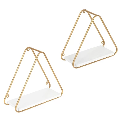 2pc Tilde Triangle Accent Shelf Set - Kate & Laurel All Things Decor 10 2pc Tilde Triangle Accent Shelf Set - Kate & Laurel All Things Decor - Image 8