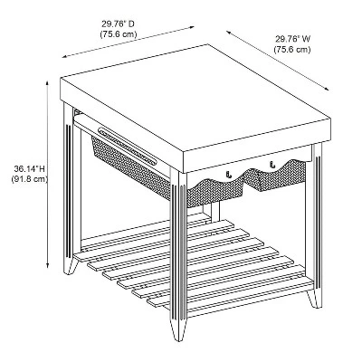 Geneva Kitchen Island - Powell Company 6 Geneva Kitchen Island - Powell Company - Image 4