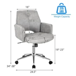 Costway Hollow Mid Back Leisure Office Chair Adjustable Task Chair W/Armrest 11 Costway Hollow Mid Back Leisure Office Chair Adjustable Task Chair W/Armrest -Furniture Store GUEST 2a5c6be7 df86 4501 a572 f48cc03e6583
