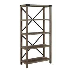 64" Sophie Industrial X Frame Bookshelf - Saracina Home 30 64" Sophie Industrial X Frame Bookshelf - Saracina Home -Furniture Store GUEST 2b769cf2 06ff 422e acc7 6e544783d769