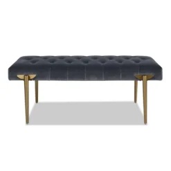 Jennifer Taylor Home Aria Upholstered Gold Accent Bench -Furniture Store GUEST 2c6fede2 141c 4d85 a401 4ba1b3d9c798
