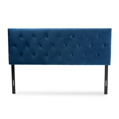 Felix Velvet Fabric Upholstered Headboard - Baxton Studio 3 Felix Velvet Fabric Upholstered Headboard - Baxton Studio