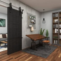 Industrial Teak Wood Console Table Brown - Olivia & May -Furniture Store GUEST 2d40a527 f018 437a 9d33 105cd38885a7