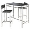 3pc Hanley Counter Height Dining Set With 2 Stools Metal/Black/Slate Gray - Winsome 2 3pc Hanley Counter Height Dining Set With 2 Stools Metal/Black/Slate Gray - Winsome -Furniture Store GUEST 2d64360c 1e85 4501 b491 57e04a981dc4