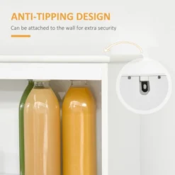 HOMCOM Modern 58" Kitchen Buffet With Hutch, Microwave Cabinet With Drawer And Storage Cupboard, White -Furniture Store GUEST 2db034f6 c704 4e04 b467 b2af84da271a