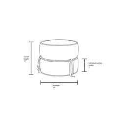 Olivia Round Pouf Rust - Opalhouse™ Designed With Jungalow™ -Furniture Store GUEST 2dec2442 055a 49e6 a91f e3a92174e078