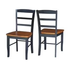 3pc 30" Clay Round Top Pedestal Table With 2 Chairs Dining Sets Black/Brown - International Concepts -Furniture Store GUEST 2e0dc604 7212 4f7c 8c01 12087ea77adb