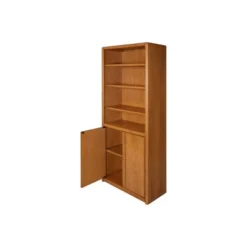 70" Bookcase With Lower Doors Brown - Martin Furniture -Furniture Store GUEST 2f208819 43ff 4f7b aeb6 efbe45839e9b