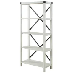 64" Sophie Industrial X Frame Bookshelf - Saracina Home 34 64" Sophie Industrial X Frame Bookshelf - Saracina Home -Furniture Store GUEST 2f56b478 a8a3 456b a4e0 cd33eebdf635