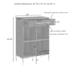 42.25" Juno Record Storage Cube Bookcase Dark Brown - Crosley -Furniture Store GUEST 2fa6e78b 95b6 437e 9e26 8be2acf6e6a6