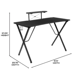 BlackArc Delta Gaming Setup: Reclining Chair With Lumbar Support & Headrest; Desk With Detachable Headphone Hook/Cupholder & Monitor Stand -Furniture Store GUEST 2fc70bdb 9bd1 479c a139 21bc12b8e1ec 1