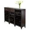 Ancona Wine Cabinet Modular Set Wood/Black - Winsome 1 Ancona Wine Cabinet Modular Set Wood/Black - Winsome -Furniture Store GUEST 30f56ded baa7 4b69 bc5f 659a48ee41c6