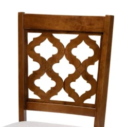 5pc Ramiro Wood Dining Set Gray/Walnut/Brown - Baxton Studio -Furniture Store GUEST 30fda754 8c09 416f 9c78 b359434949d5