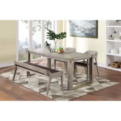 Montana Dining Bench Light Barnwood - Boraam -Furniture Store GUEST 320ad7be 87b7 4cc9 a171 b97b08e028ae