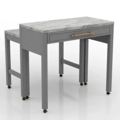 5pc Gardenside Expandable Counter Height Dining Table Set White/Light Gray/Beige - HOMES: Inside + Out 13 5pc Gardenside Expandable Counter Height Dining Table Set White/Light Gray/Beige - HOMES: Inside + Out -Furniture Store GUEST 3272ffa4 f979 455f b84b 795fef47c20c