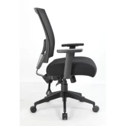 Multifunction Mesh Chair With Seat Slider Black - Boss Office Products