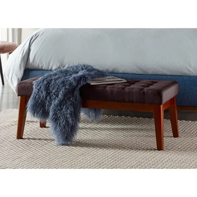 Claire Tufted Upholstered Bench - Adore Decor 7 Claire Tufted Upholstered Bench - Adore Decor - Image 5