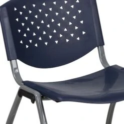 Emma And Oliver Home And Office Navy Plastic Stack Chair With Perforated Back - Guest Chair -Furniture Store GUEST 33da4af6 c323 4a14 9e28 2c23bcbf528c