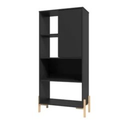 60.43" Bowery 5 Shelf Bookshelf - Manhattan Comfort 15 60.43" Bowery 5 Shelf Bookshelf - Manhattan Comfort -Furniture Store GUEST 3437642c e71f 45c2 b64e 2f32a093e8cc