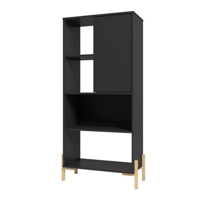 60.43" Bowery 5 Shelf Bookshelf - Manhattan Comfort 7 60.43" Bowery 5 Shelf Bookshelf - Manhattan Comfort - Image 5