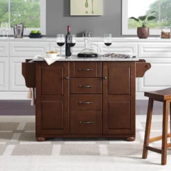 Eleanor Kitchen Island With Solid Granite Top Mahogany - Crosley -Furniture Store GUEST 349200cf 1774 4370 a821 e4efd41cfe94