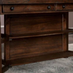 67" Foret Rustic Counter Height Dining Table Rustic Oak - HOMES: Inside + Out -Furniture Store GUEST 355418cf 25fb 4631 aa11 538d2b967de4