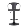 Eagle Adjustable Barstool Gray/Black - Armen Living